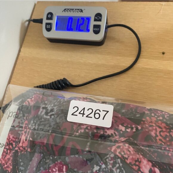 Chicos Top Womens 2 US Large Pink Floral Wrap Belted 3/4 Sleeves Stretch Knit - Picture 9 of 9